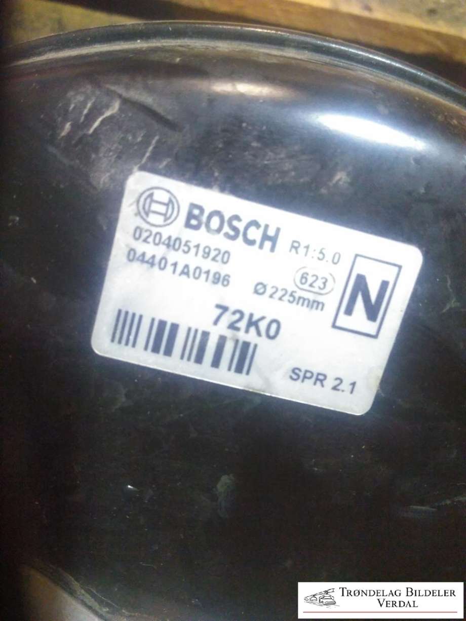 Bremsekraft-forsterker til Opel Agila 2008-2013  (0204051920||501702)