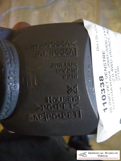 Blinklykt venstre til Toyota RAV4 2000-2006 (Type II) (|P/N:)