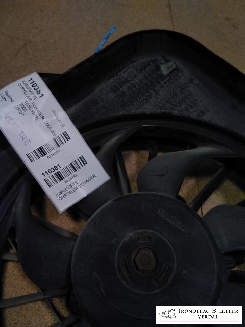 Kjølevifte til Chrysler Voyager 2001-2008 (Type IV)  (T171AF756949|04809171AF|)