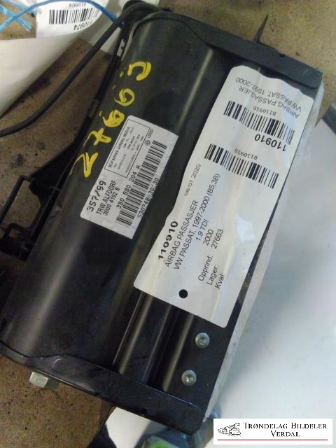 Airbag passasjer til VW Passat 1997-2000 (B5,3B) (B5,3B) (257799|380 880 204 A|3000 4192 8)