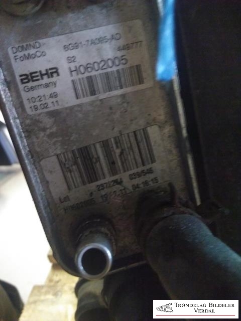 Oljekjøler til Ford Mondeo 2011-2014 (Type IV, Fase 2)  (6G91-7A095-AD|H0602005|449777)
