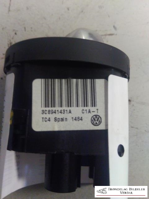 Bryter lys til VW Transporter / Caravelle 2009-2015 (Fase 2) (T5) (T5) (3C8941431A|)