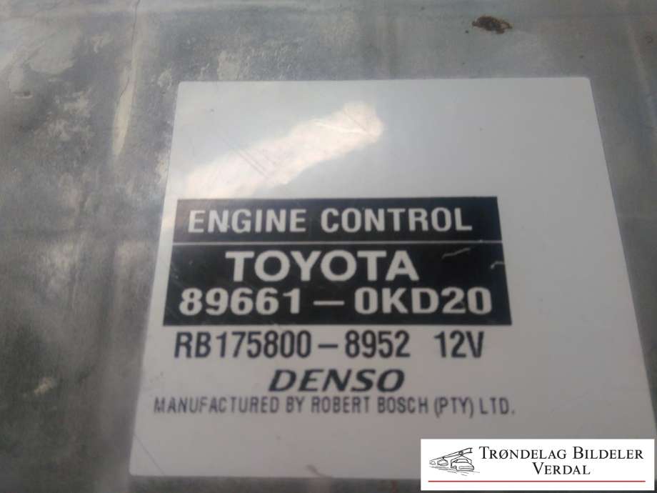 Styreenhet motor til Toyota Hilux 2006-2011  (89661-0KD20|RB175800-8952|)