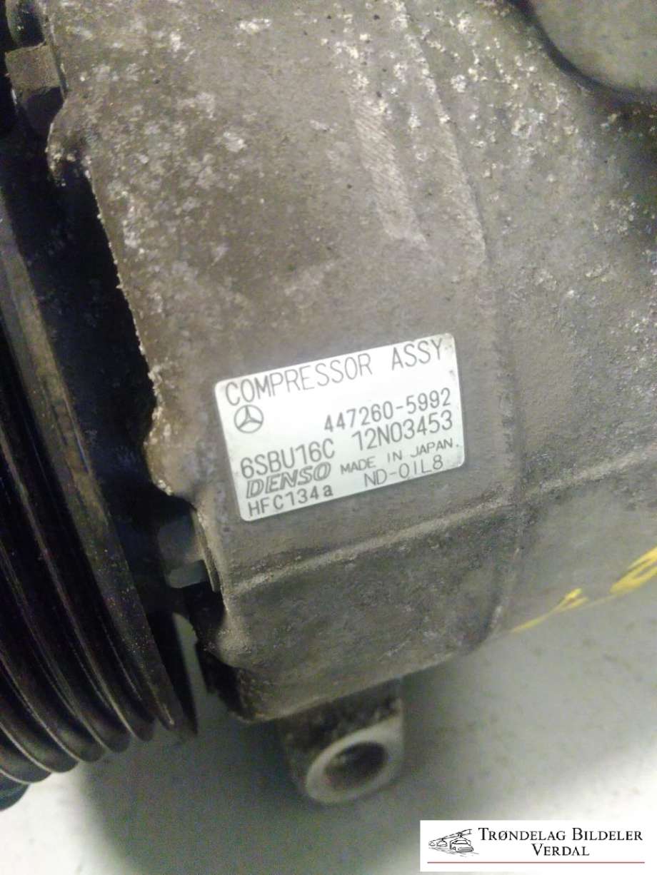 Aircondition kompressor til Mercedes E-Klasse 2009-2013 (Fase 1) (W212) (W212) (447260-5992|6SBU16C|12NO3453)