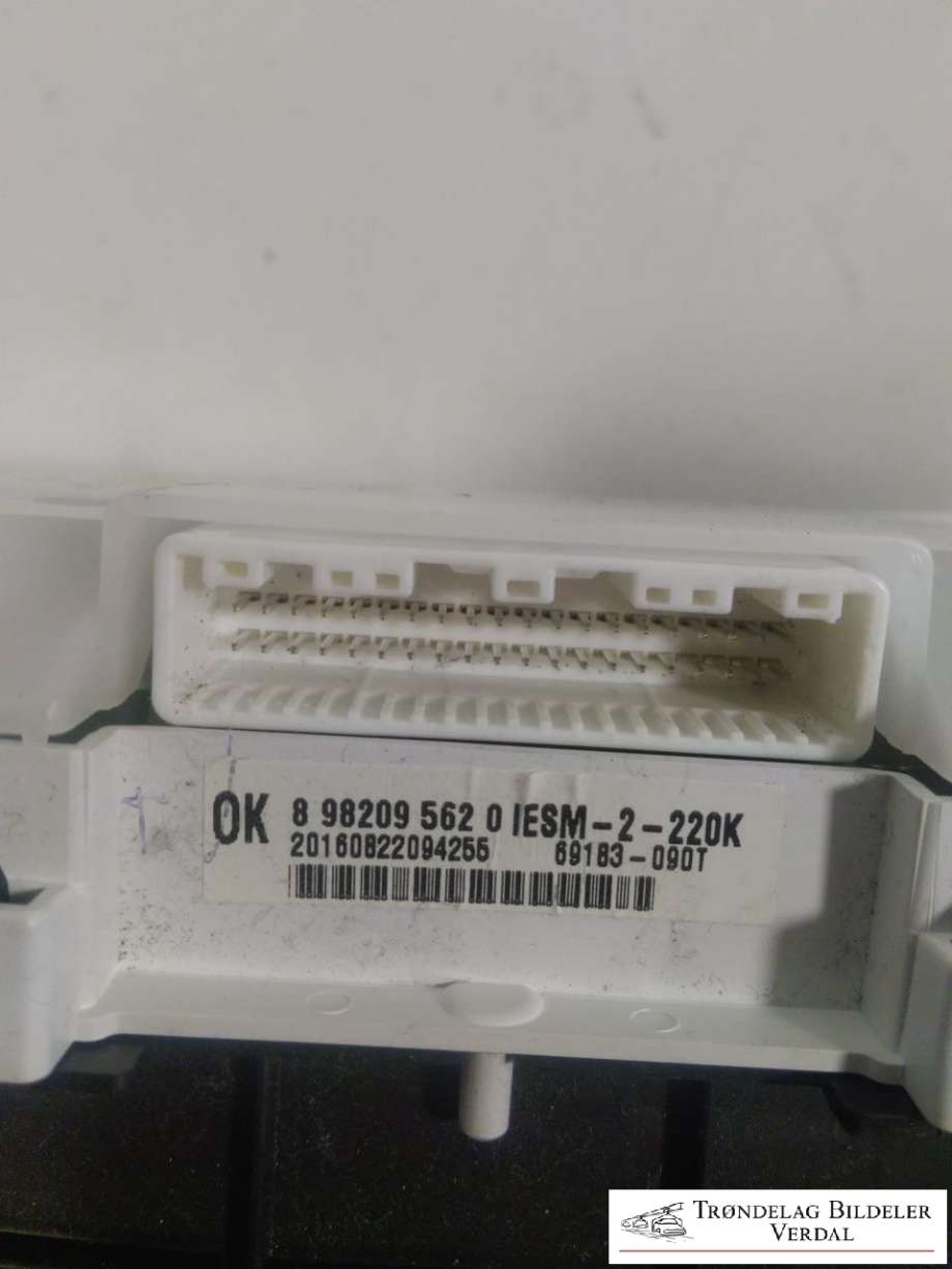 Speedometer til Isuzu D-Max 2012-2017 (Type II, Fase 1)  (8 98209 562 0.|20160822094255|)