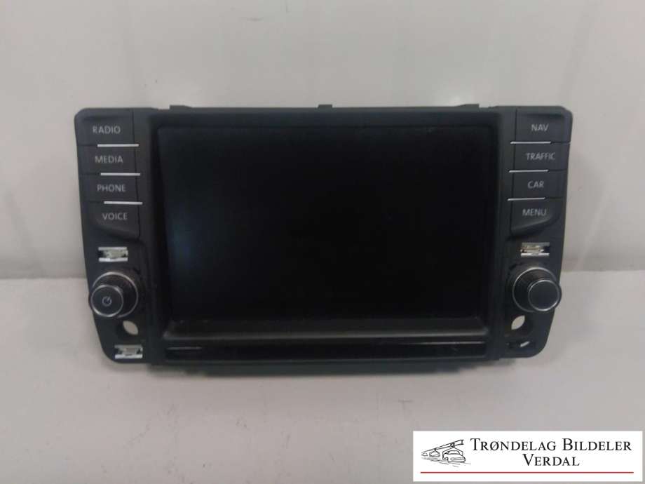 Multimedia display (MCU - Media Controller Unit) til VW Tiguan, 2016-2020 (Type II, Fase 1) (B121996)