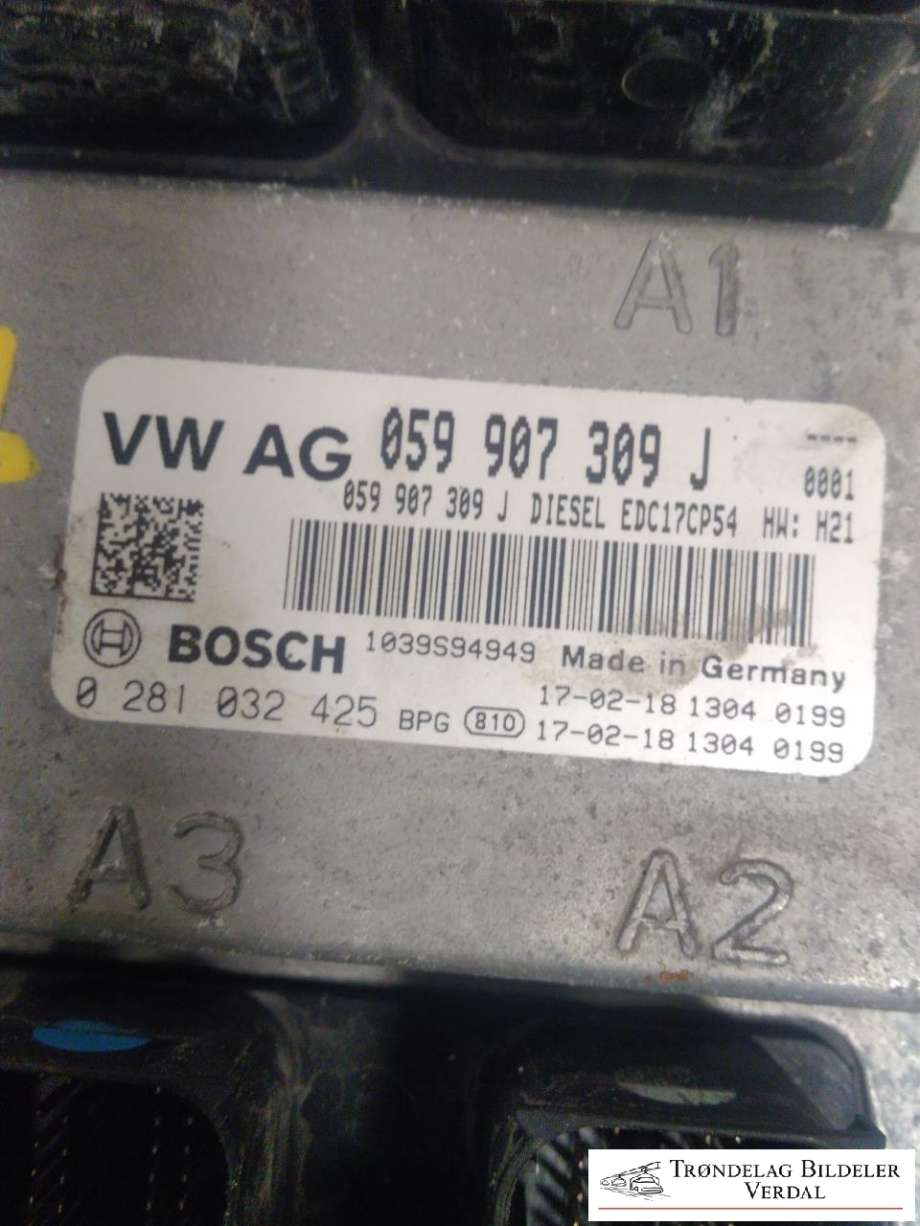 Styreenhet motor til VW Amarok 2016-2022 (Type I, Fase 2)  (059907309|0281032425|)