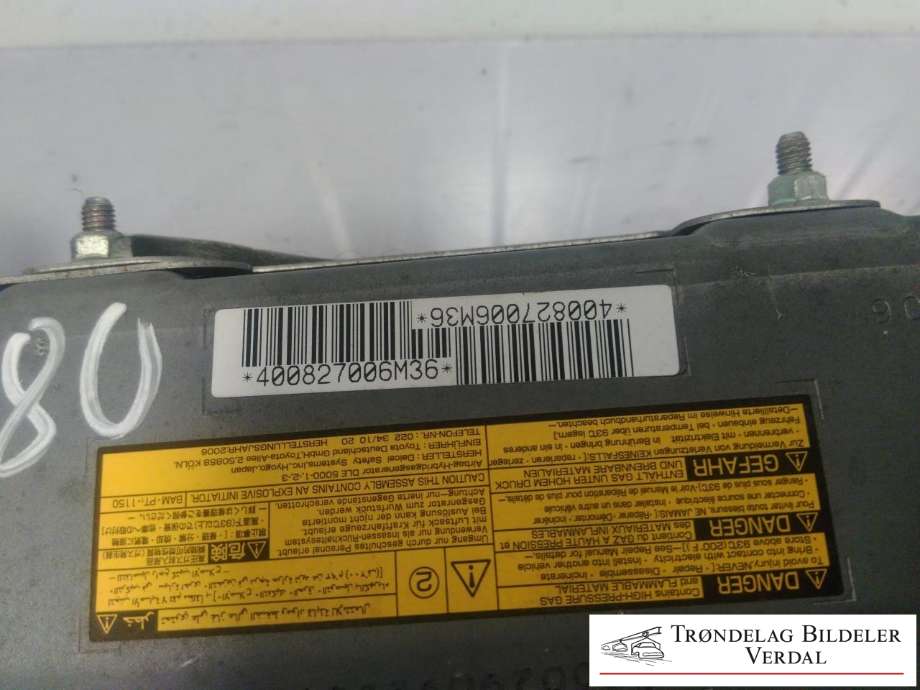 Airbag kne til Toyota RAV4 2006-2009 (Type III, Fase 1)  (400827006M36|)