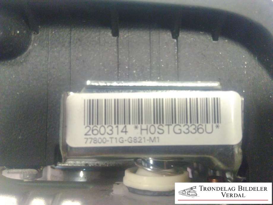 Airbag rattpute til Honda CR-V 2012-2018 (Type IV) (0589P1000295|260314HOSTG336U|77800T1GG821M1)