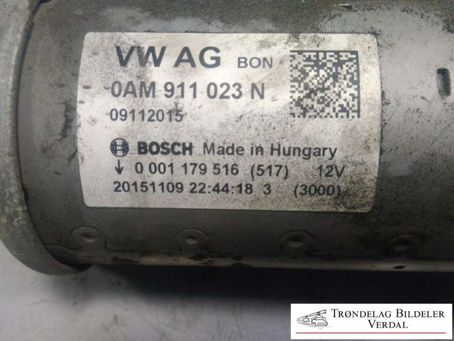 Starter til Škoda Fabia 2014-2021 (Type III)  (0AM911023N|0001179516|)