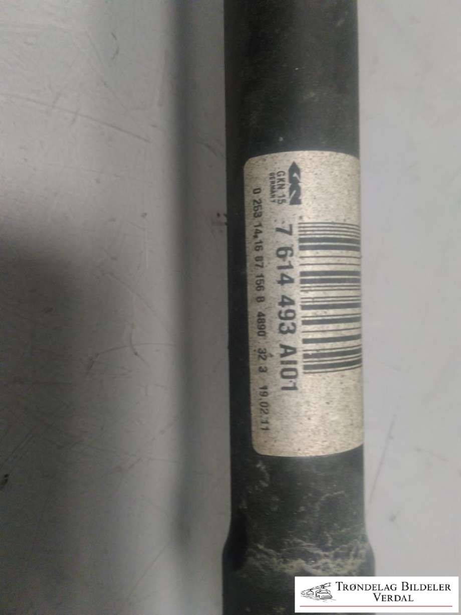 Drivaksel høyre bak, diesel/automat til BMW X3 2010-2017 (F25) (F25) (7514493AI01|)