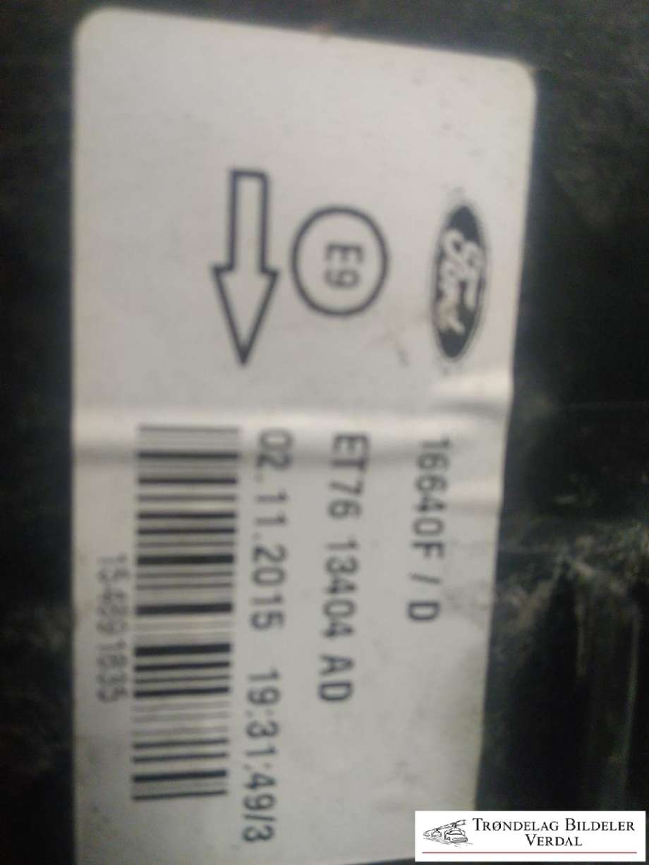 Baklykt høyre til Ford Transit Courier 2014-2018 (Type I, Fase 1)  (ET7613404AD|)