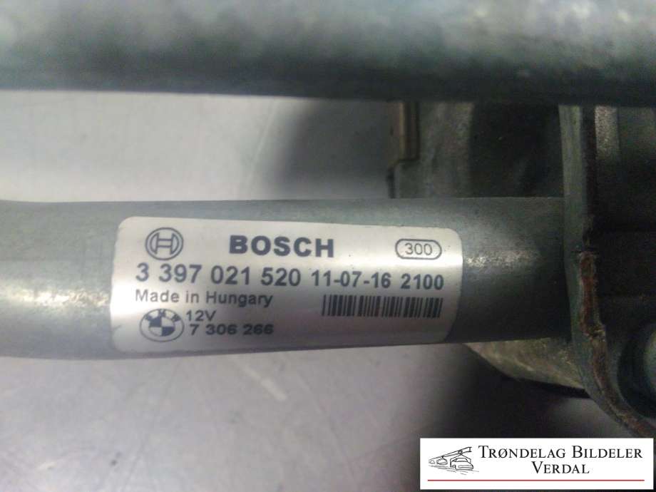 Viskermotor frontrute komplett m/overføring til BMW 5-Serie 2010-2017 (F10/F11) (F10/F11) (3397021520|1397220943|7305561)