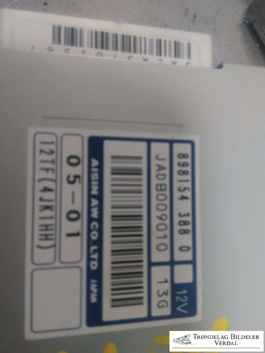 Styreenhet diverse til Isuzu D-Max 2012-2017 (Type II, Fase 1)  (8981543880|)