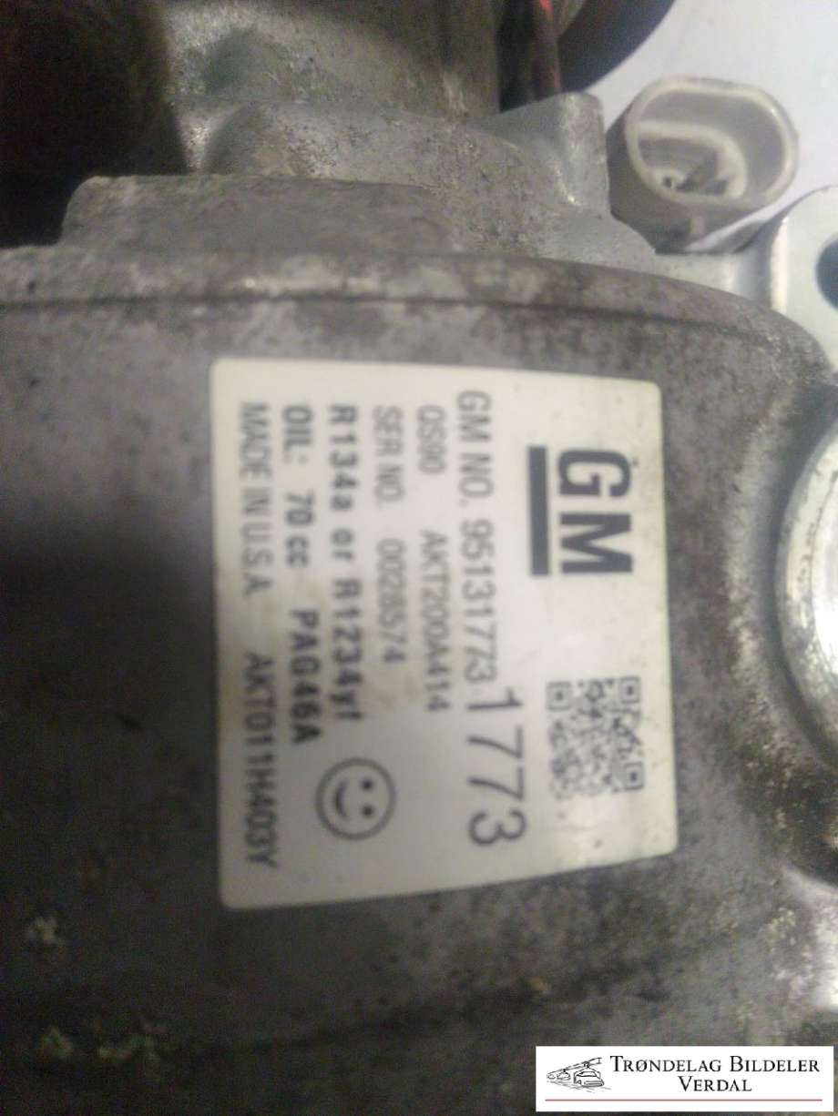 Aircondition kompressor til Opel Mokka 2012-2016 (Type I, Fase 1)  (95131773|)