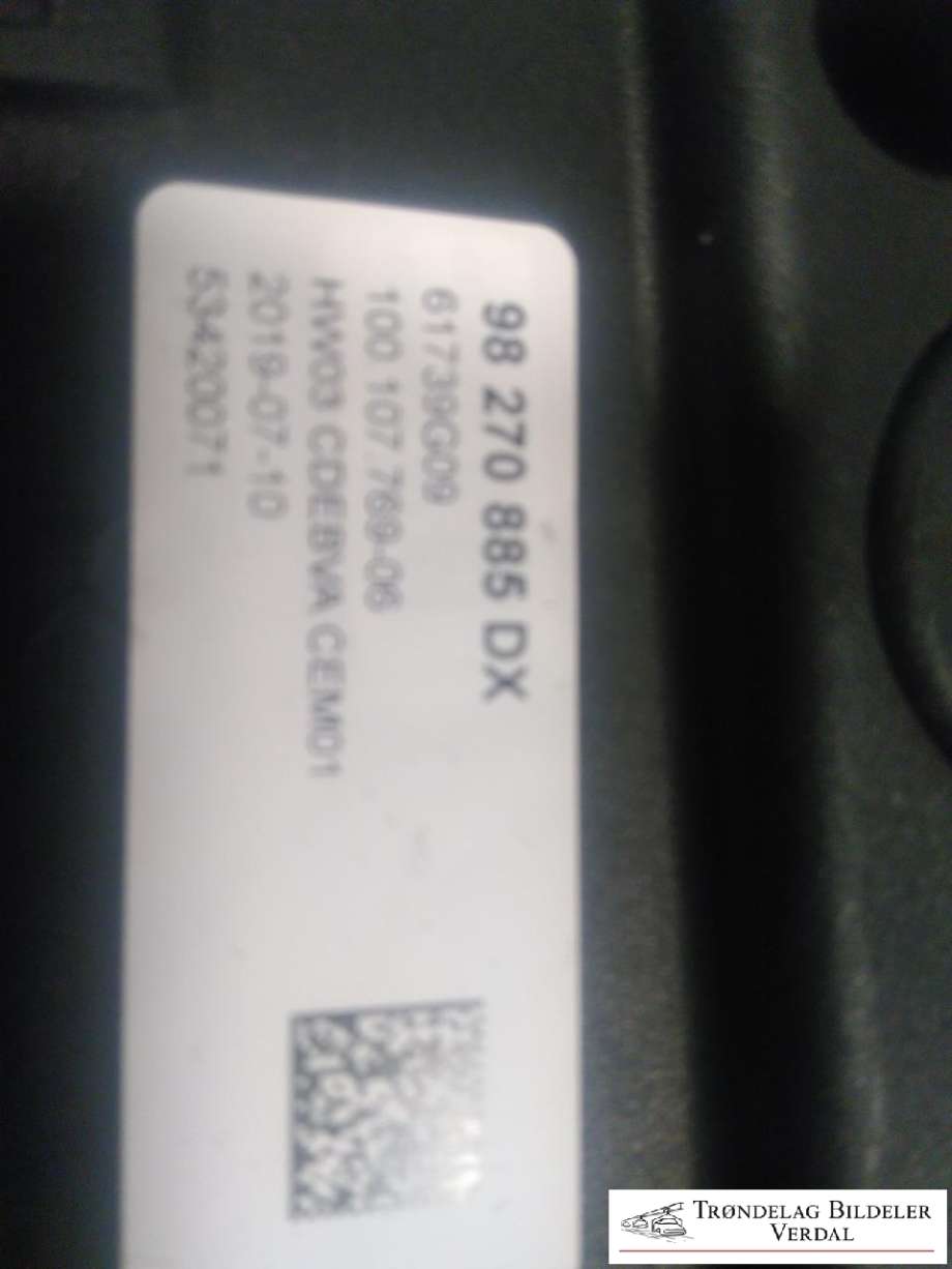 Girstang/girvelger automat til Peugeot 508 2018-->> (Type II)  (98270885DX|)