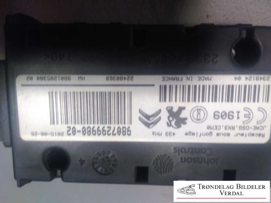Sensor dekktrykk til Peugeot Expert 2007-2016 (Type II)  (980729998002|)