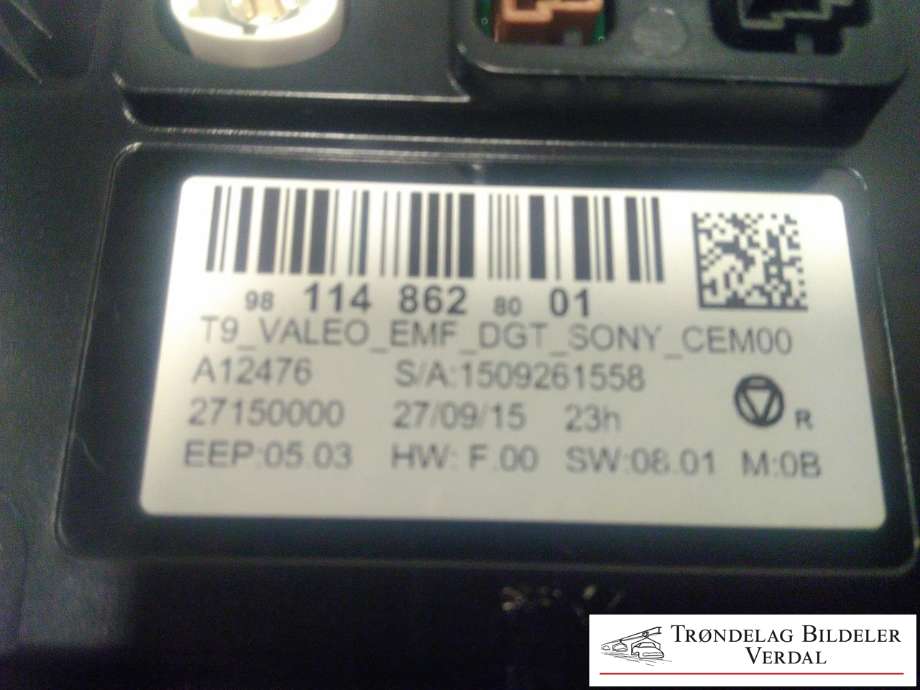 Bilstereo navigasjon skjerm til Peugeot 308 2013-2021 (Type II)  (981148628001|)
