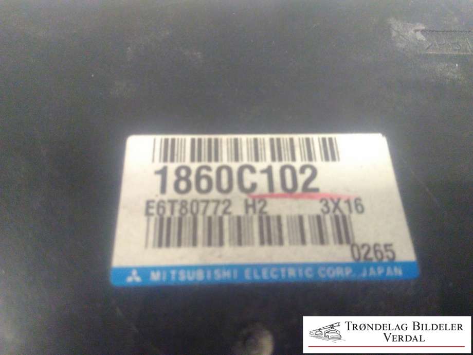 Styreenhet motor til Mitsubishi Outlander 2012-2015 (Type III, Fase 1)  (MITSUBISHI|1860C102|E6T80772H2|)