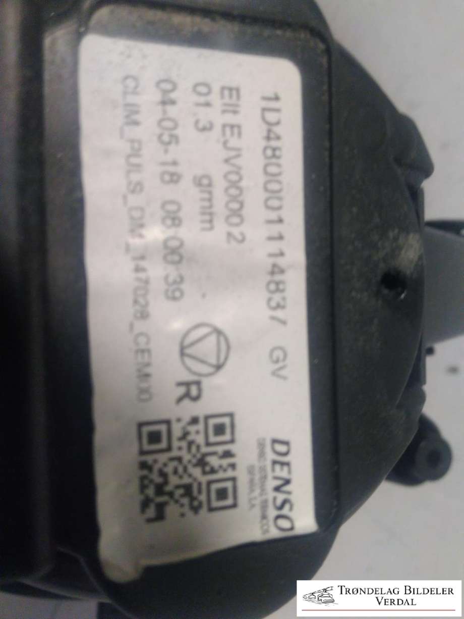 Varmeapparat motor til Toyota Proace 2016-->> (Type II)  (DENSO|1D480001114837|)