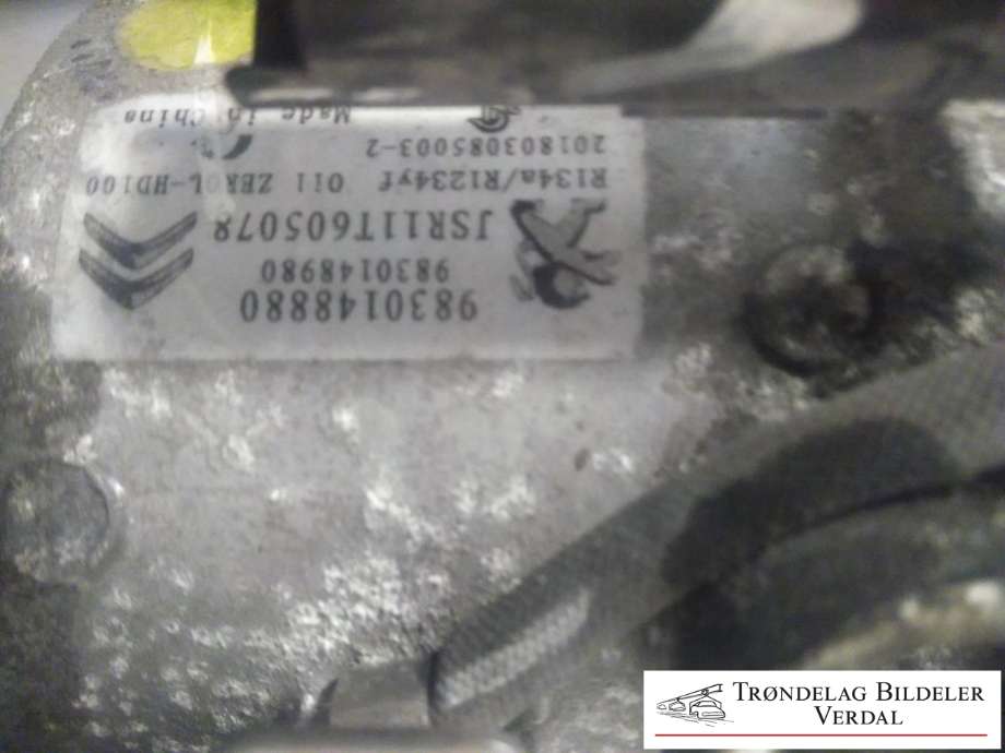Aircondition kompressor til Toyota Proace 2016-->> (Type II)  (9830148880|9830148980|)