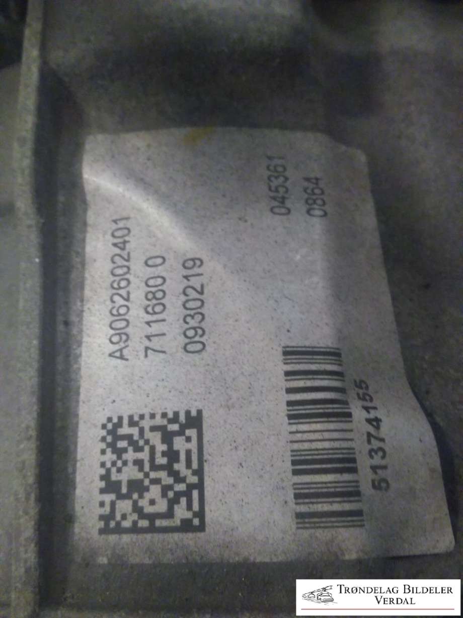 Girkasse manuell til Mercedes Vito 2014-->> (W447) (W447) (A9062602401|)