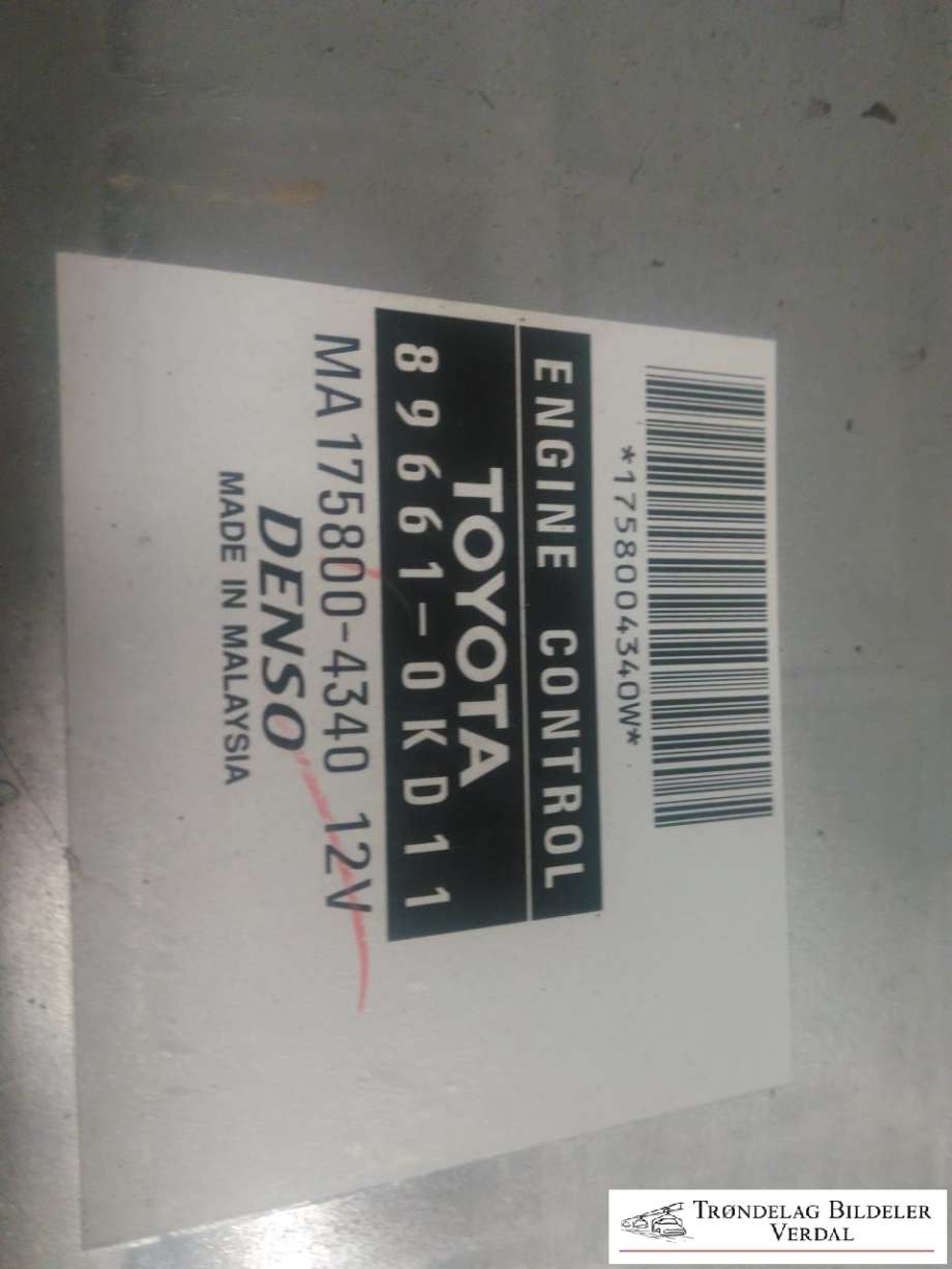 Styreenhet motor til Toyota Hilux 2006-2011  (896610KD11|1758004340|)