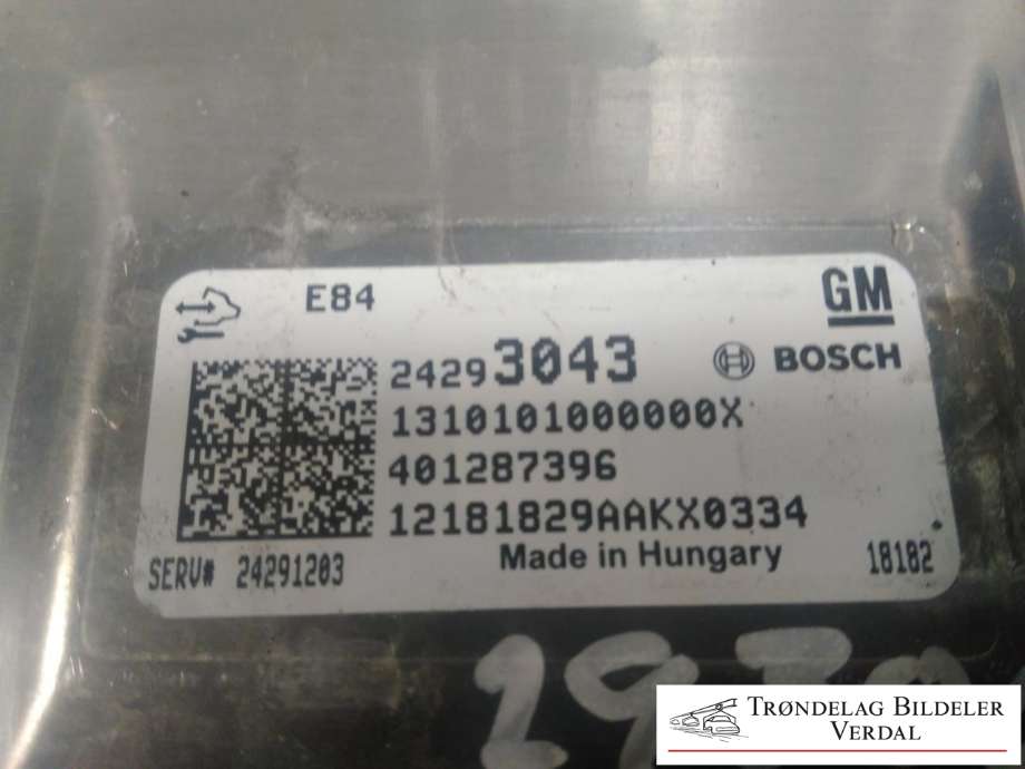 Styreenhet motor til Opel Ampera-e 2017-->> (Type II)  (BOSCH|24293043|)