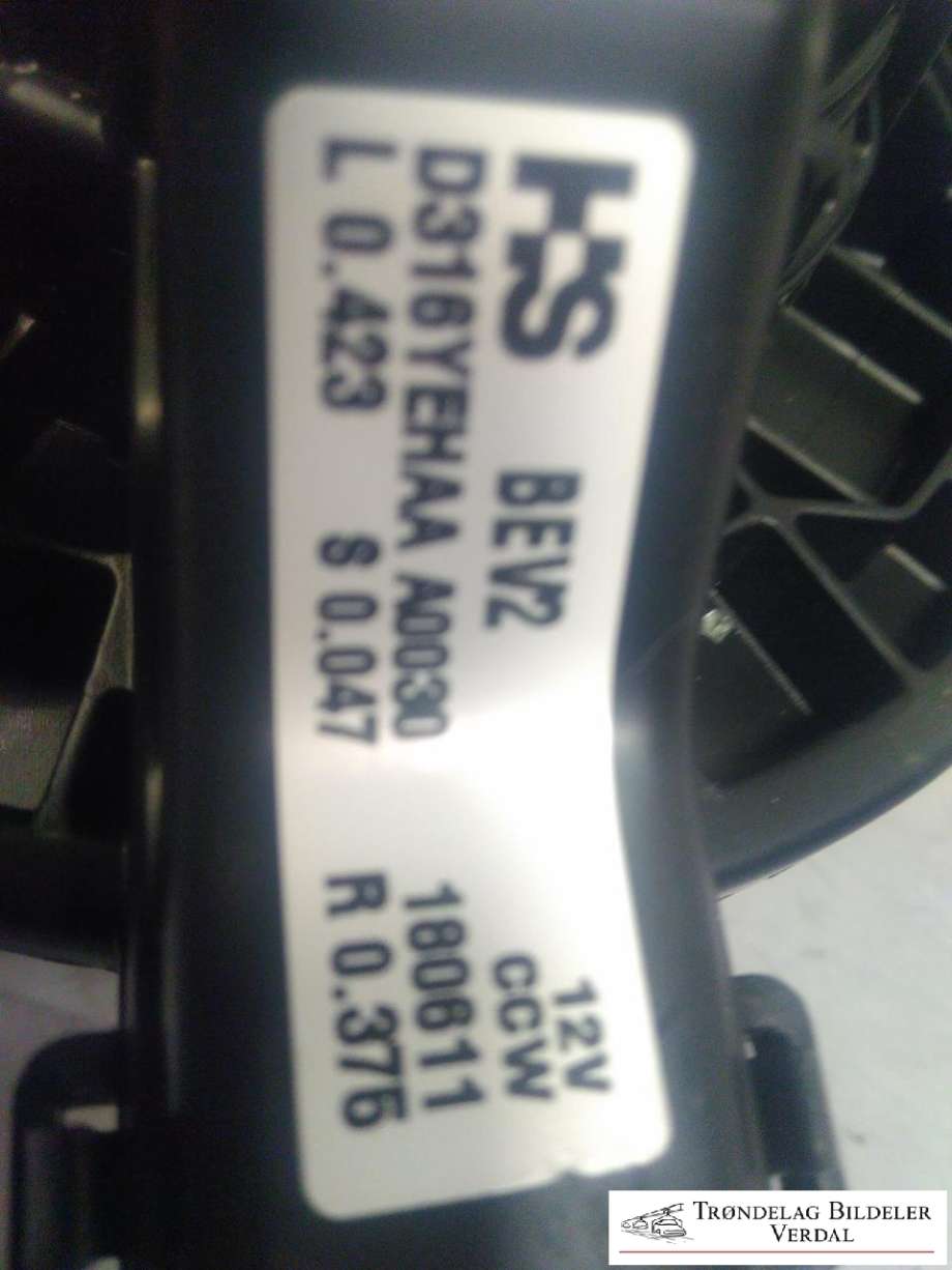 Varmeapparat motor til Opel Ampera-e 2017-->> (Type II)  (HS|D316YEHAAA0030|)