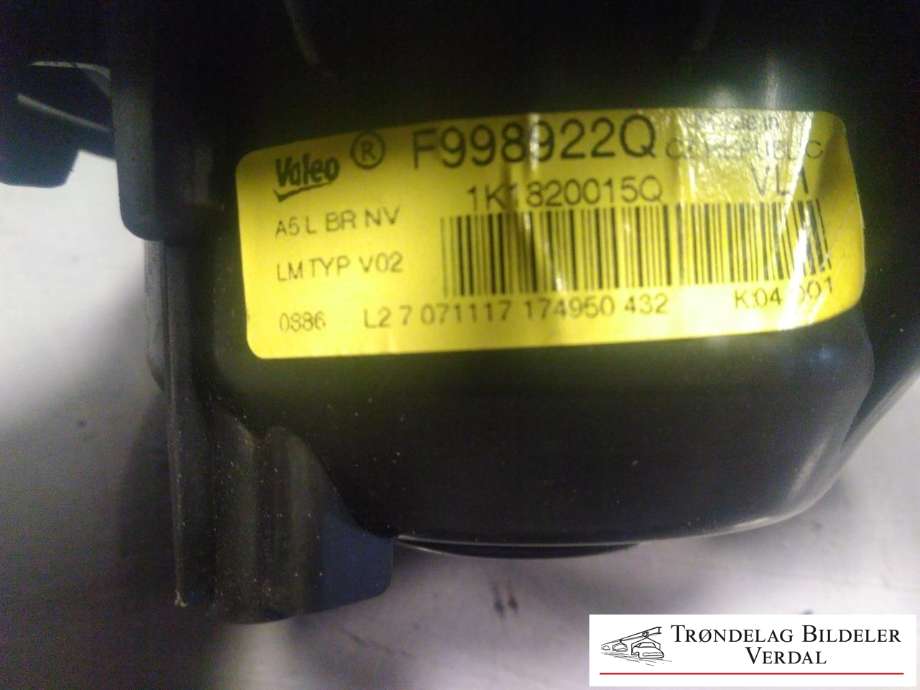 Varmeapparat motor til VW Caddy 2015-2020 (Type III, Fase 3)  (1K1820015Q|)
