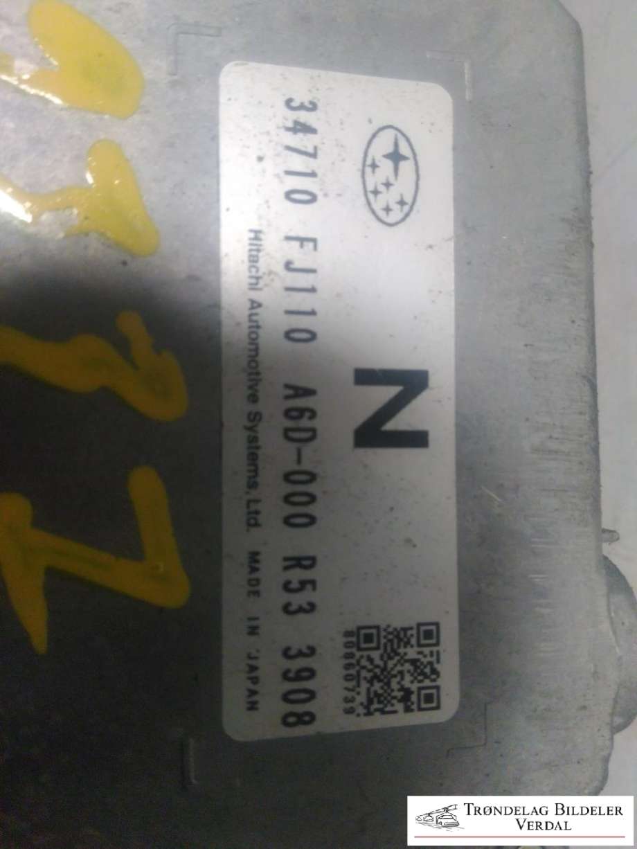 Styreenhet motor til Subaru Impreza 2013-2017 (Type IV) (34710FJ110|A6D000R533908|)