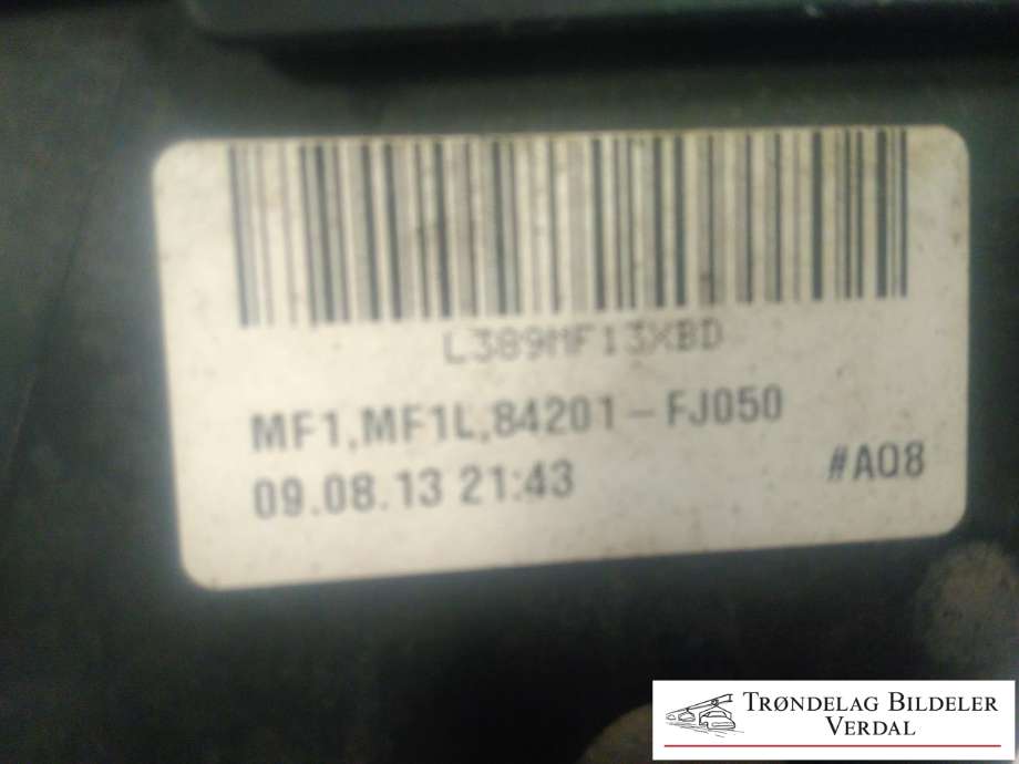 Baklykt venstre til Subaru Impreza 2013-2017 (Type IV)  (84201FJ050|)