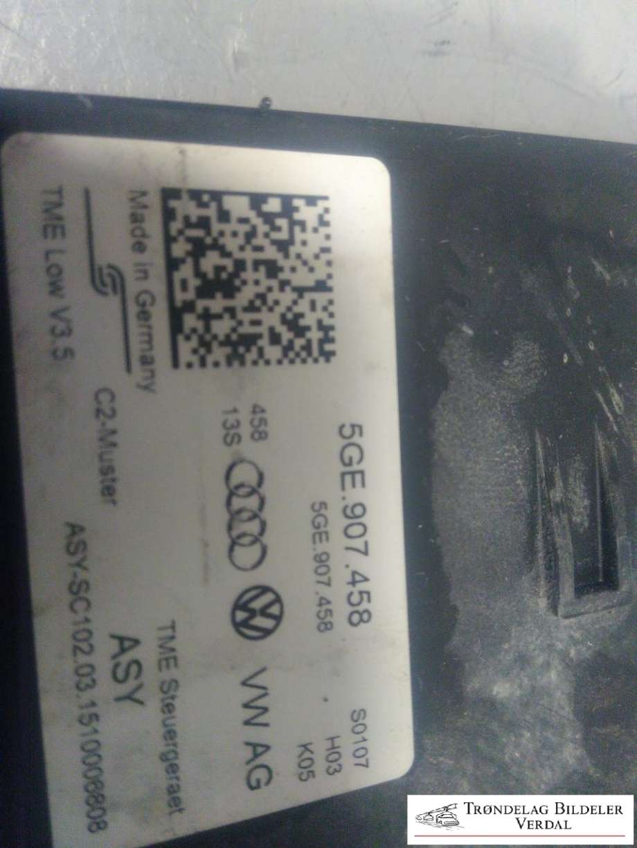 Styreenhet diverse til VW e-Golf 2014-2017 (Fase 1)  (5GE907458|)