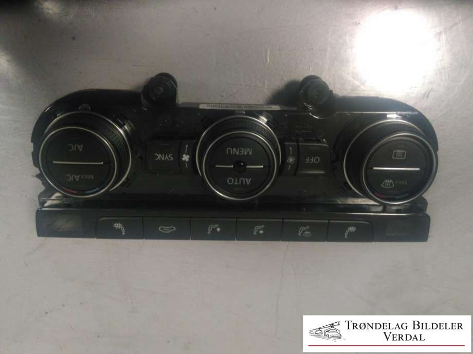 Varmeapparat betjening til VW e-Golf, 2014-2017 (Fase 1) (5GE907044AD)