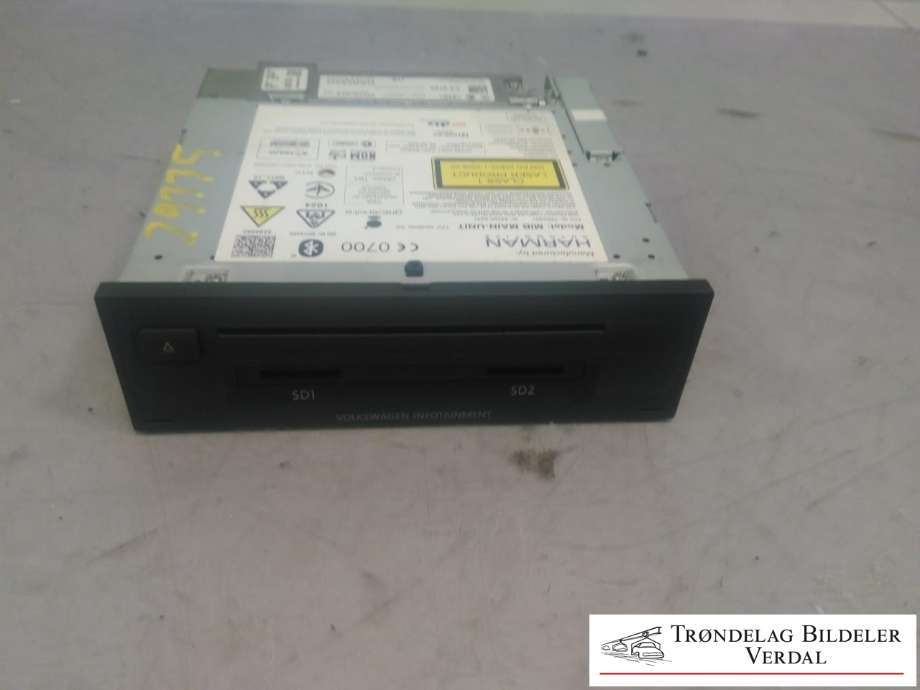 Bilstereo CD-veksler til VW e-Golf, 2014-2017 (Fase 1) (5G0035020E)