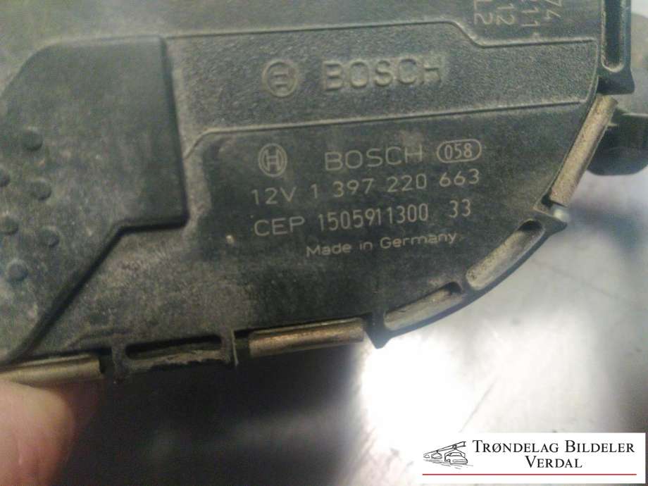 Viskermotor frontrute komplett m/overføring til VW e-Golf 2014-2017 (Fase 1) (3397021672|5Q1955023C|)