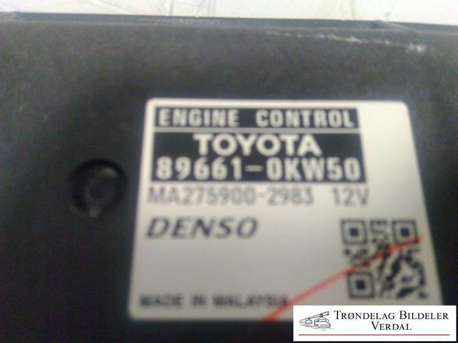 Styreenhet motor til Toyota Hilux 2006-2011  (896610KW50|)