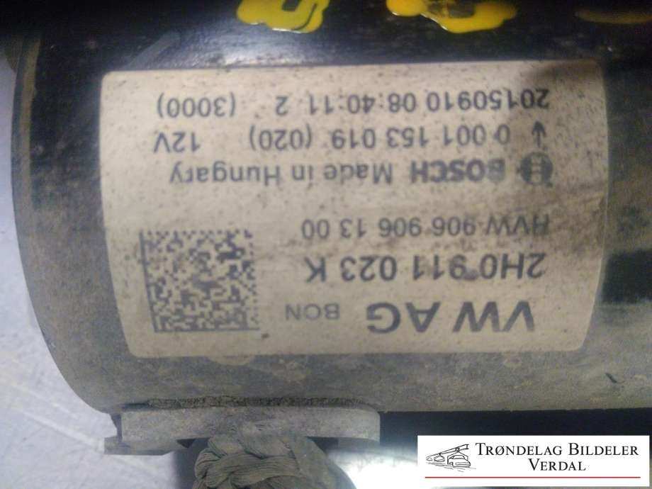 Starter diesel til VW Amarok 2010-2016 (Type I, Fase 1)  (2H0911023K|)