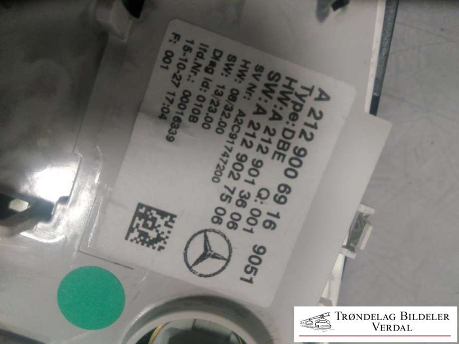 Bryter tåkelys til Mercedes E-Klasse 2013-2016 (Fase 2) (W212) (W212) (A2129006916|)
