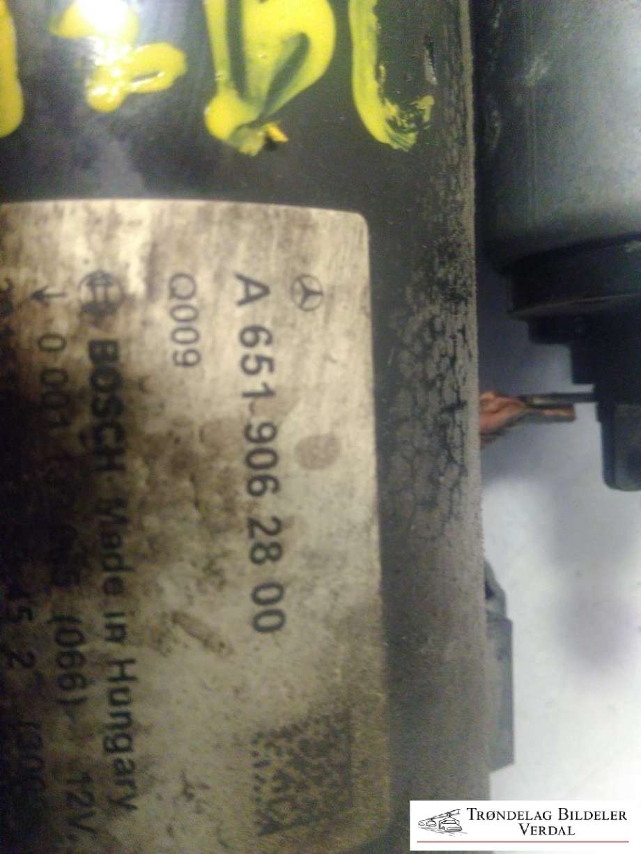 Starter diesel til Mercedes E-Klasse 2013-2016 (Fase 2) (W212) (W212) (A6519062800|)