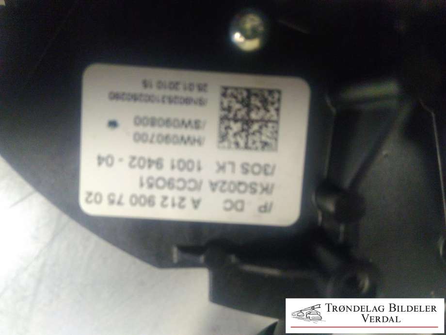 Bryter combi til Mercedes E-Klasse 2009-2013 (Fase 1) (W212) (W212) (A2129007502|)