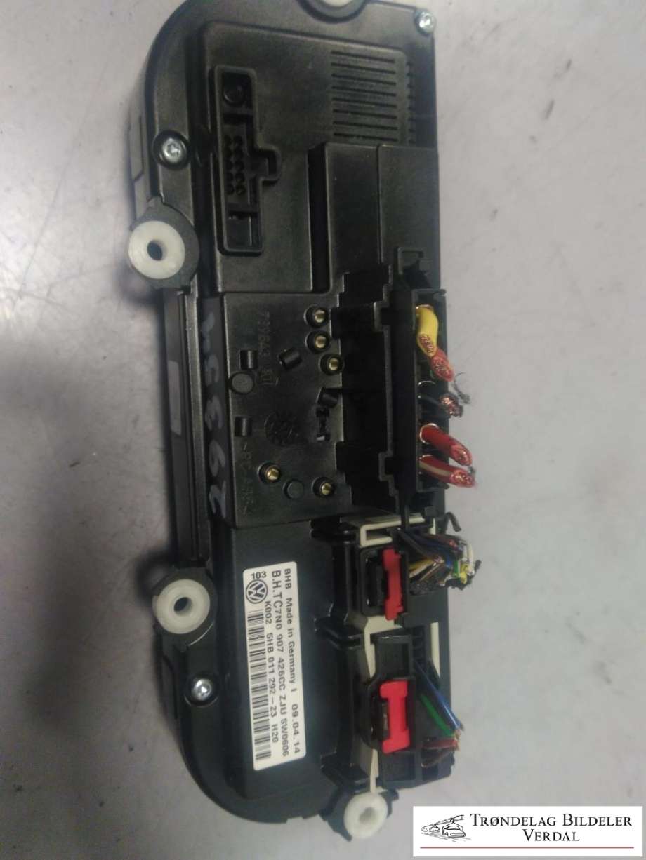 Varmeapparat betjening til VW Caddy 2010-2015 (Type III, Fase 2)  (5HB01129223|)