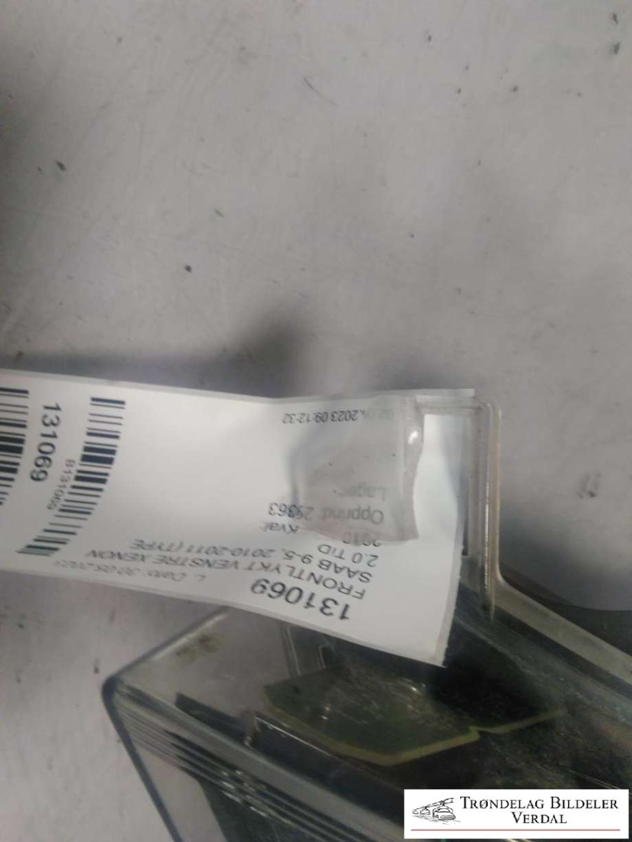 Frontlykt venstre xenon til Saab 9-5 2010-2011 (Type II)  (12775740|5DV00961000|)