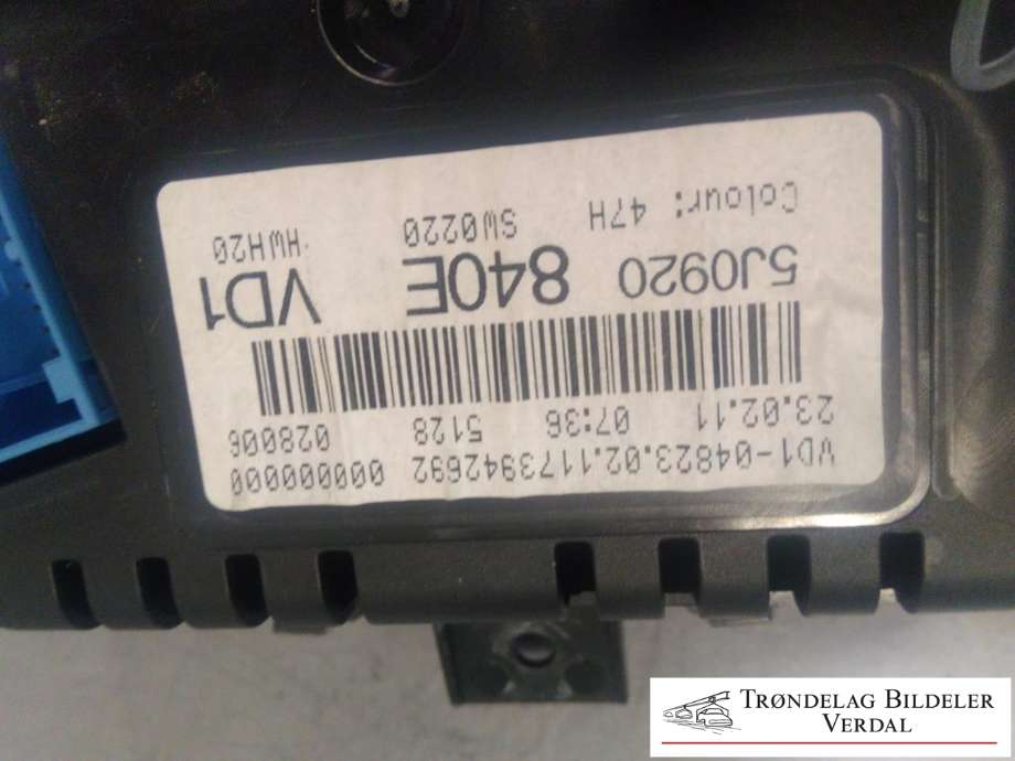 Instrumentpanel til Škoda Fabia 2010-2014 (Type II, Fase 2) (5J0920840E|)