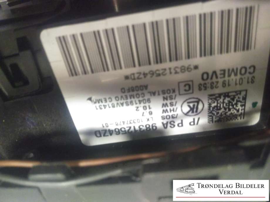 Bryter combi til Peugeot Partner 2019-->> (Type III)  (98312564ZD|96756731ZD|)