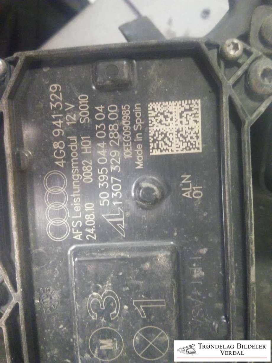 Frontlykt venstre xenon til Audi A7 2010-2014 (Type I, Fase 1) (4G8941003AG|4G0907397C|8KO941597C)