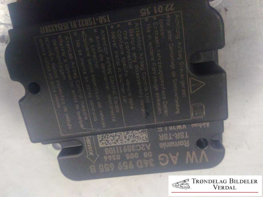 Airbag elektronikk til Škoda Rapid 2012-2019 (34D959655B|)