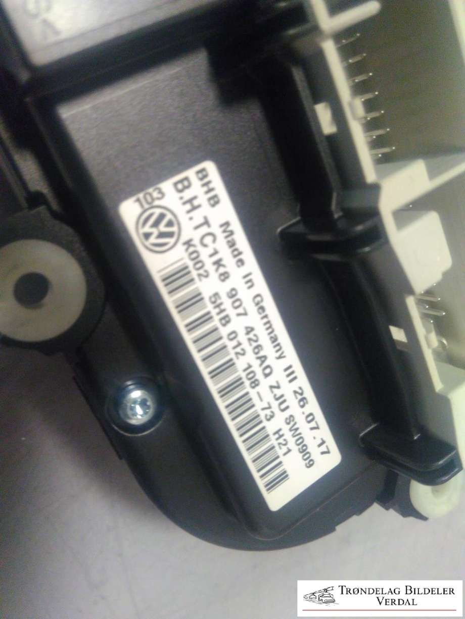 Varmeapparat betjening til VW Caddy 2015-2020 (Type III, Fase 3) (K0025HB01210873|)