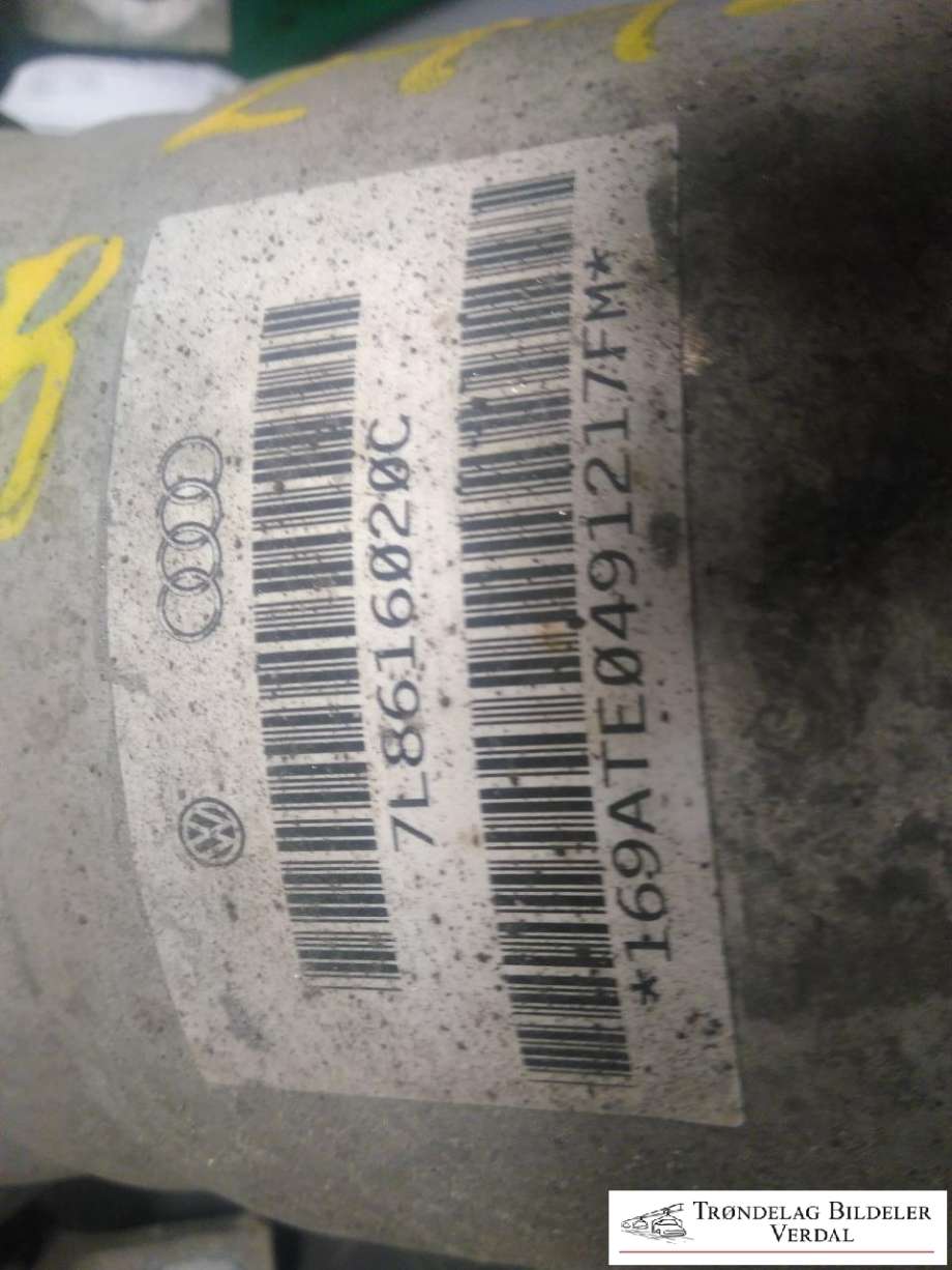 Fjær bak nivå luftpute/belg til Audi Q7 2010-2015 (Type I, Fase 2)  (7L8616020C|)