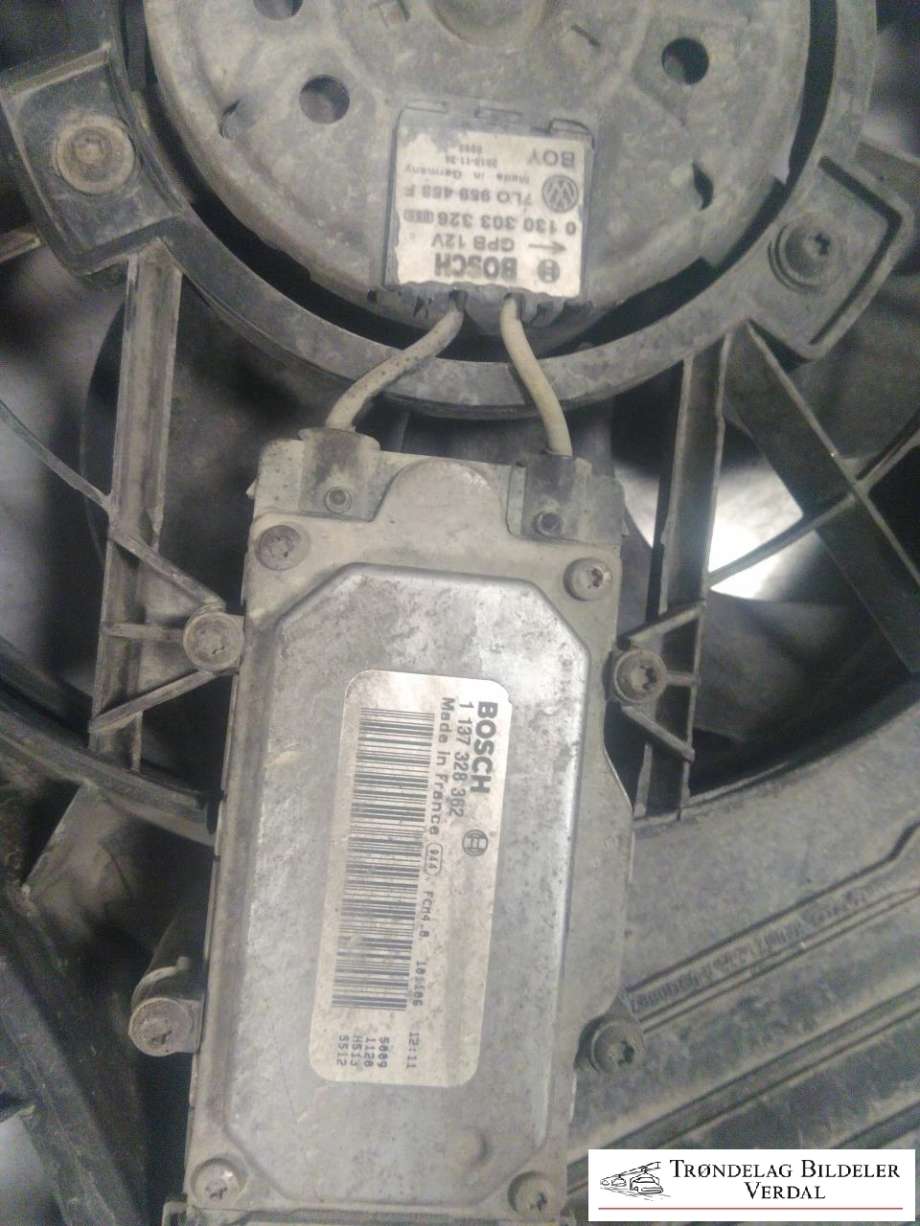 Kjølevifte elektrisk til Audi Q7 2010-2015 (Type I, Fase 2)  (7L0121203J|7L0959455E|7L0959455F)